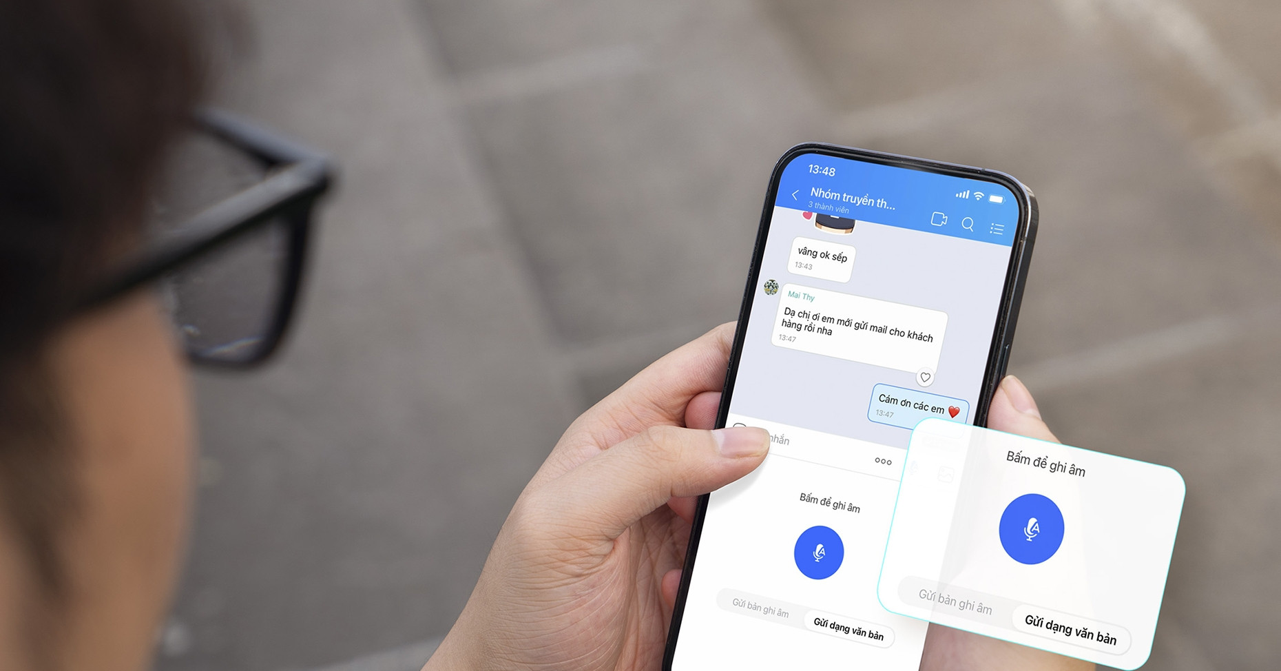 Zalo đưa AI hỗ trợ soạn tin nhắn văn bản bằng giọng nói