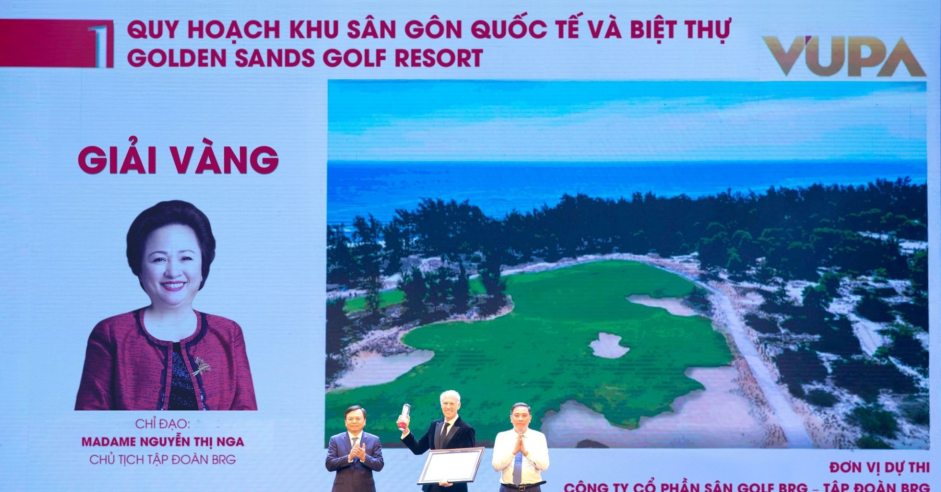 Quy hoạch tổ hợp sân golf Golden Sands Golf Resort đạt giải Vàng VUPA 2024