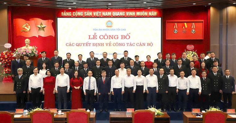 Công bố danh sách 29 Chánh án TAND các tỉnh sau sáp nhập