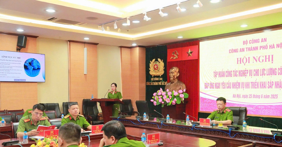 Công an Hà Nội tập huấn cho hơn 10.200 cán bộ, chiến sĩ chuẩn bị cho ngày 1/7