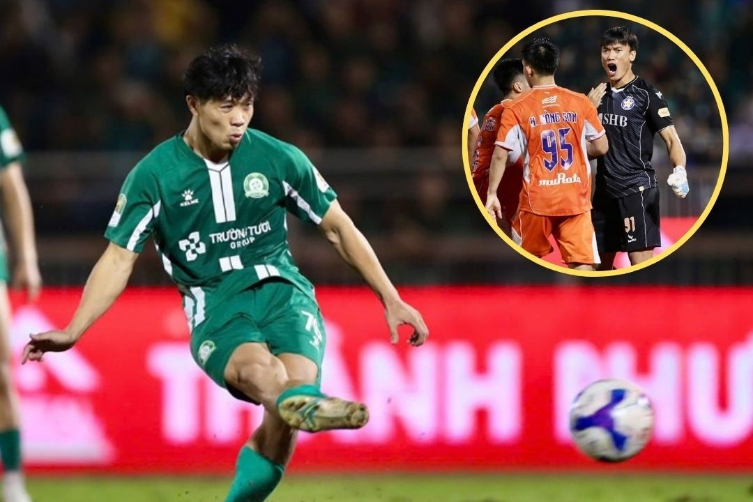 Bùi Tiến Dũng cản 11m của Công Phượng, giúp Đà Nẵng ở lại V-League