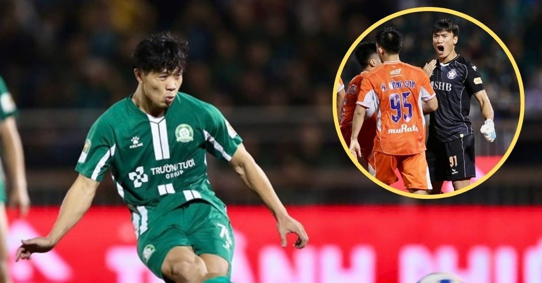 Bùi Tiến Dũng cản 11m của Công Phượng, giúp Đà Nẵng ở lại V-League