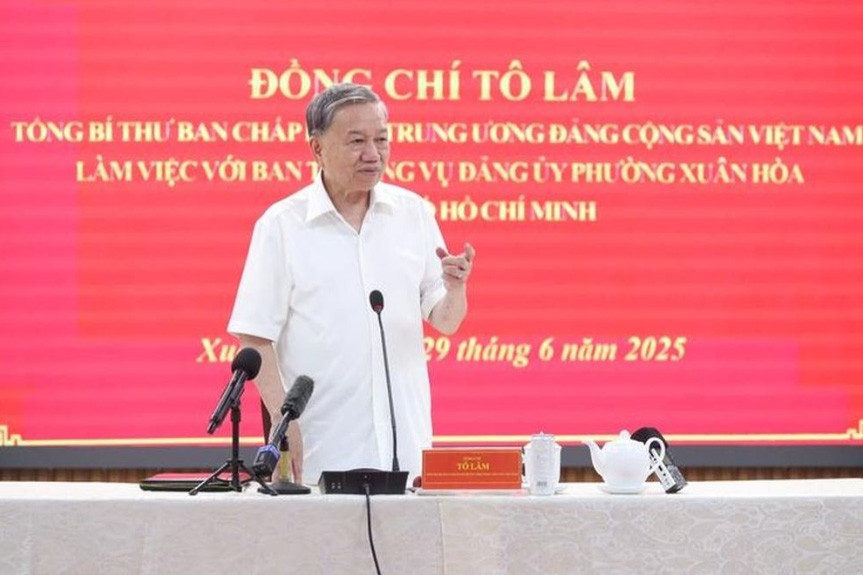 Chỉ đạo của Tổng Bí thư Tô Lâm trong buổi làm việc tại TPHCM chiều nay