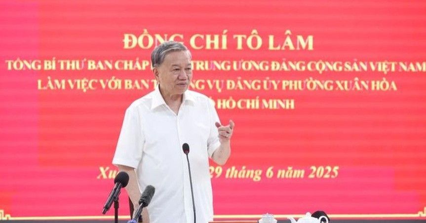 Chỉ đạo của Tổng Bí thư Tô Lâm trong buổi làm việc tại TPHCM chiều nay