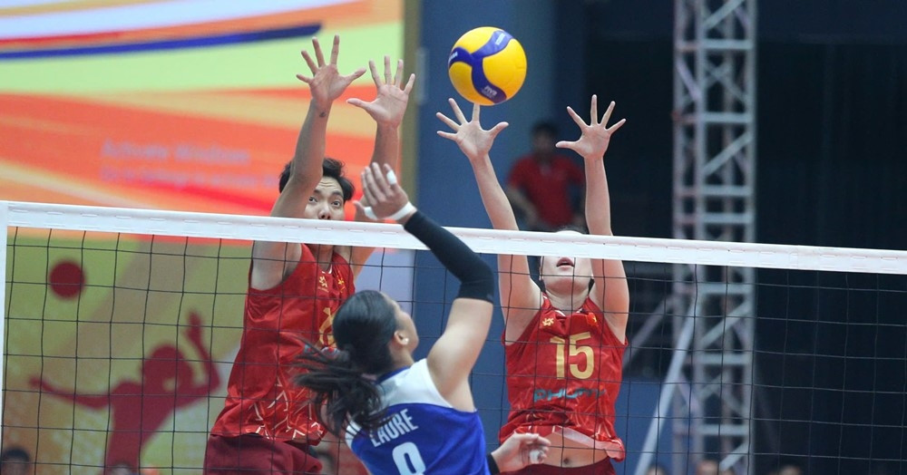 Trực tiếp bóng chuyền nữ Việt Nam 1-0 Philippines: Giằng co hấp dẫn