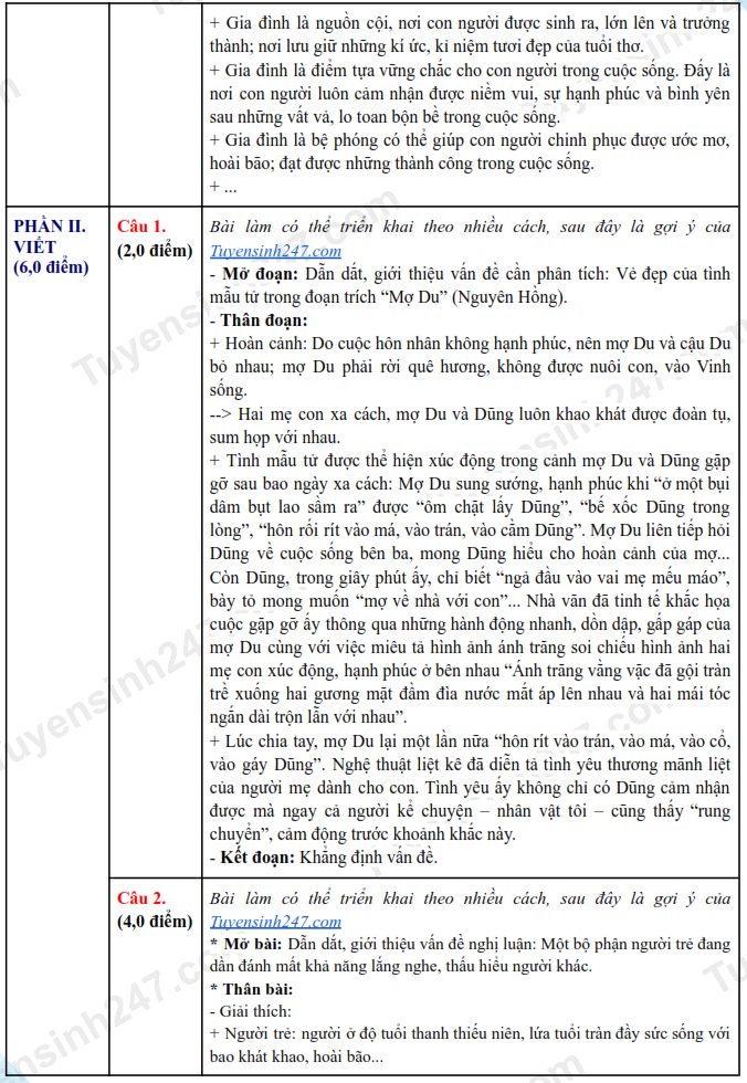 2 Đáp án môn Văn Nam Định.png