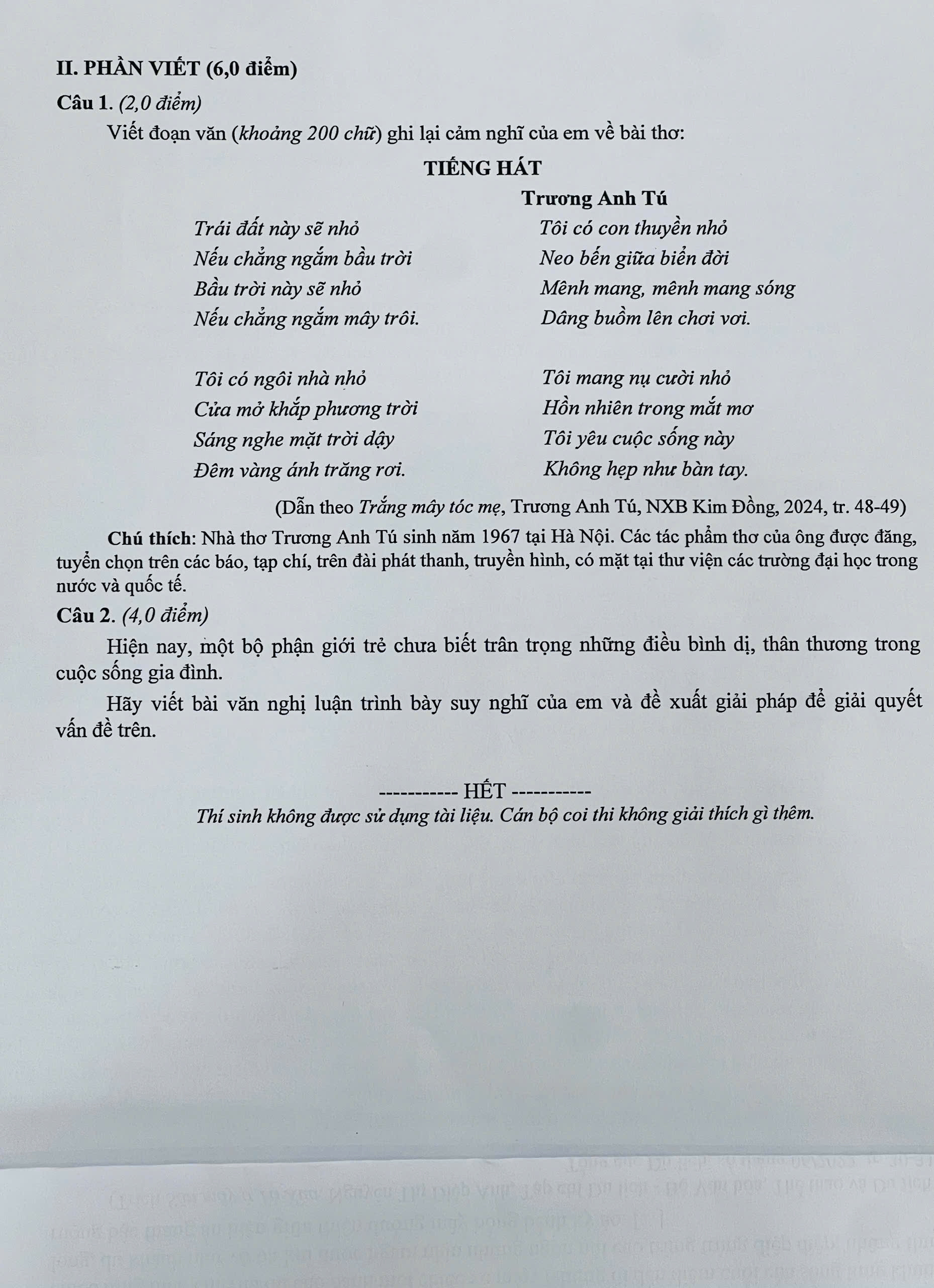 đề văn thi lớp 10 Hải Phòng 2.jpg