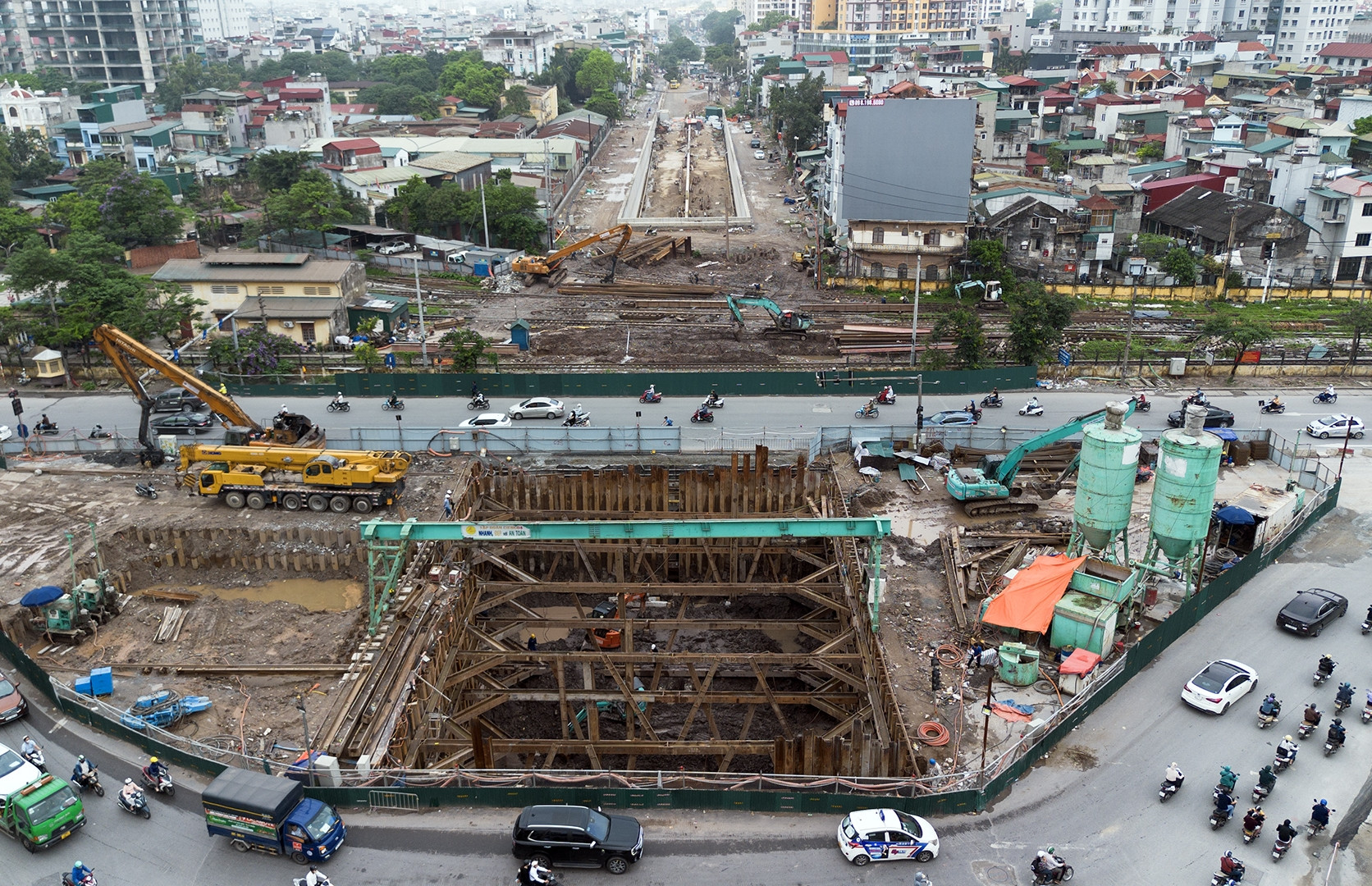 Hiện trạng hầm chui Kim Đồng - Giải Phóng sau hơn 2,5 năm thi công