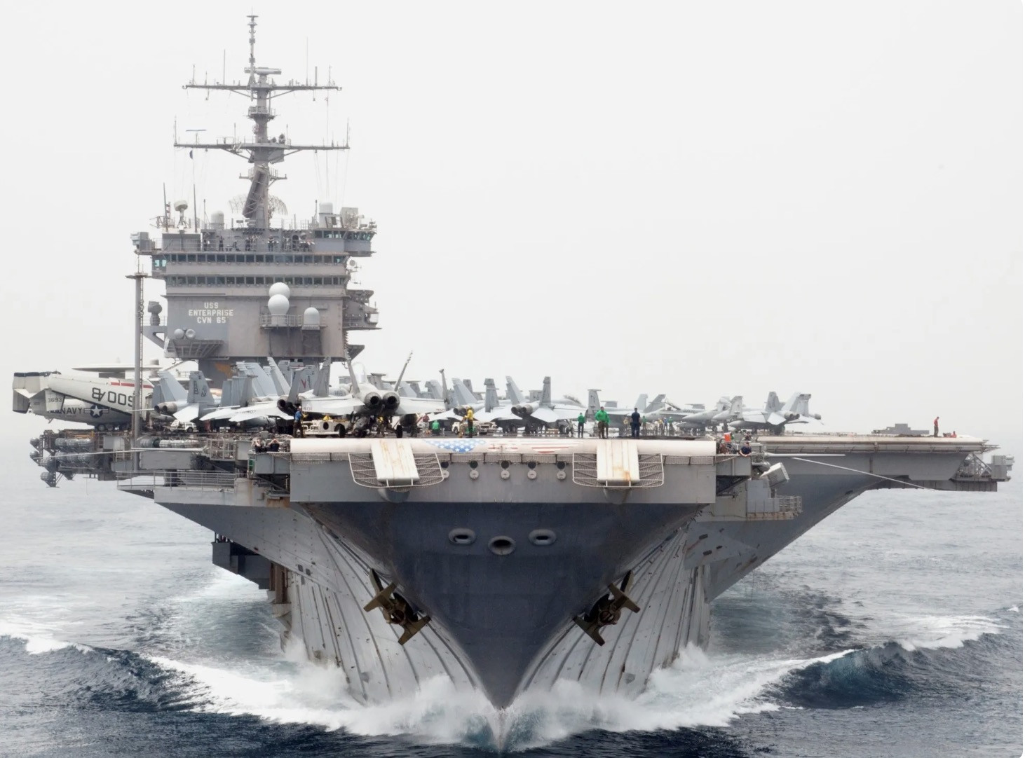 Tàu sân bay USS Enterprise. Ảnh: Seaforce