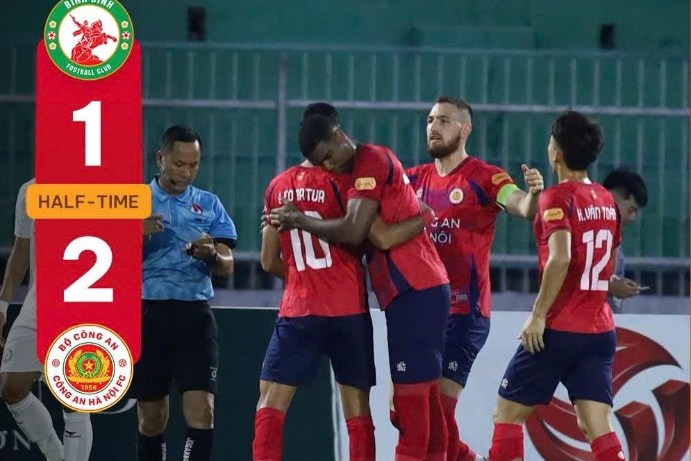 CAHN vào top 3, khiến Bình Định chưa thể thoát hiểm