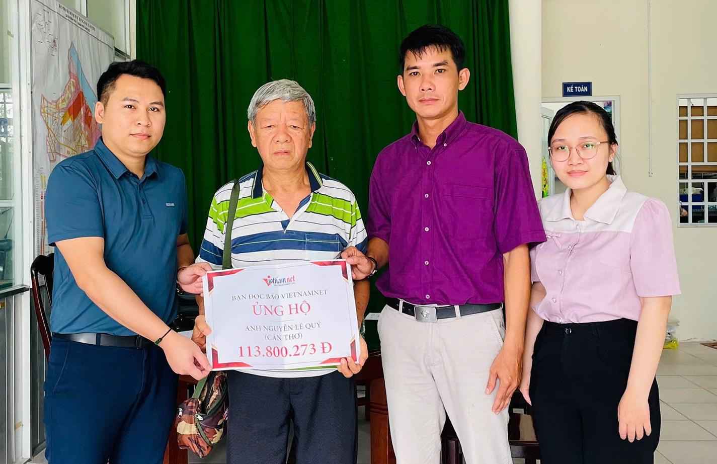 Bạn đọc giúp đỡ anh Nguyễn Lê Quý gặp nạn trên đường về quê hơn 110 triệu đồng