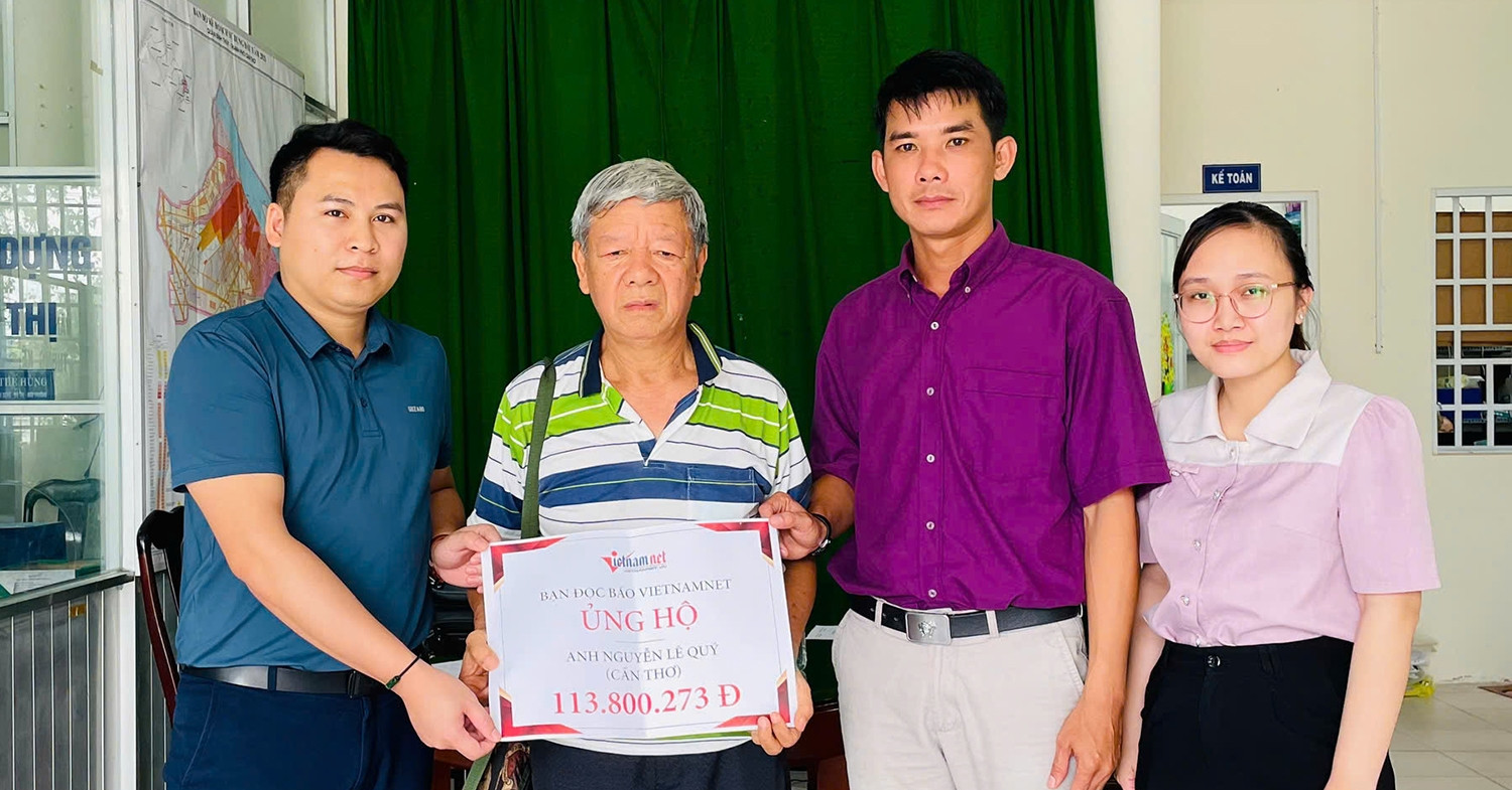 Bạn đọc giúp đỡ anh Nguyễn Lê Quý gặp nạn trên đường về quê hơn 110 triệu đồng