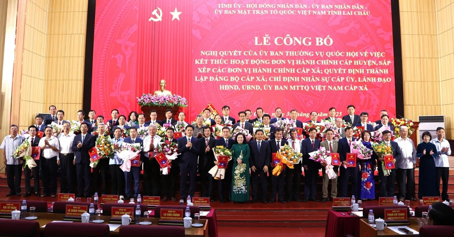 Danh sách bí thư, chủ tịch 38 xã, phường mới ở Lai Châu