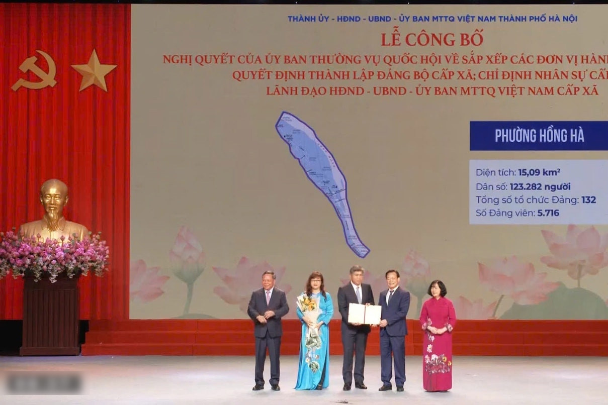 Danh sách chủ tịch, phó chủ tịch 126 xã, phường mới ở Hà Nội