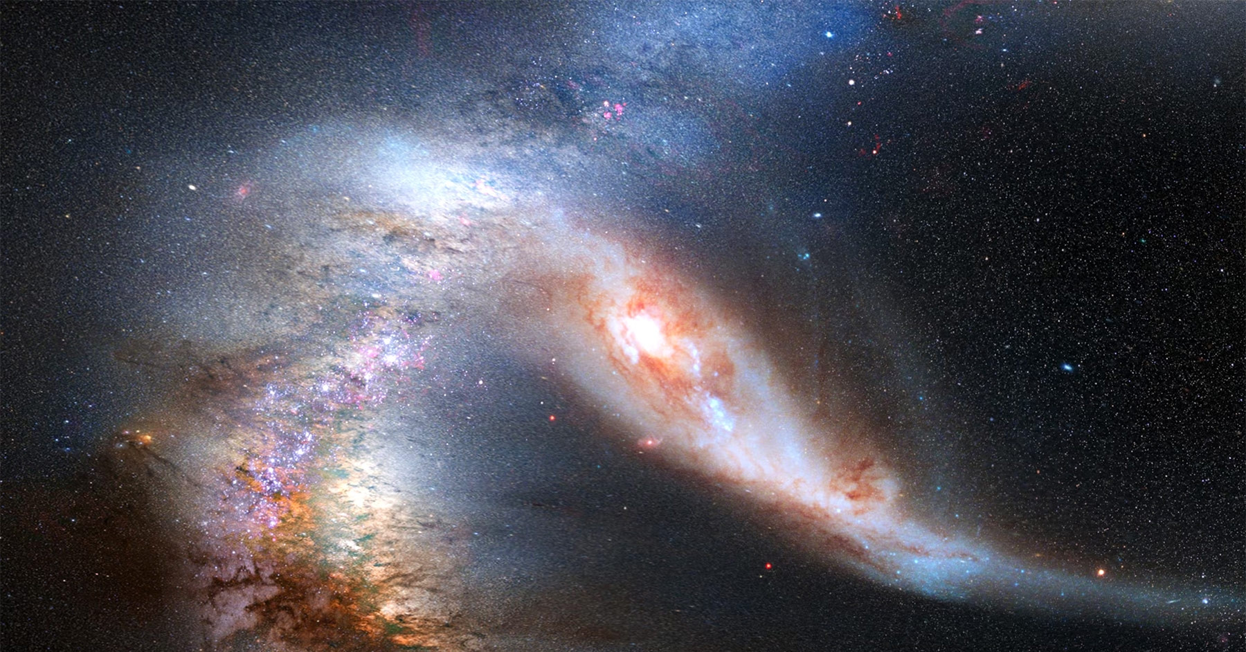 Thảm hoạ Trái Đất bị nuốt chửng khi 2 thiên hà va chạm có xảy ra?