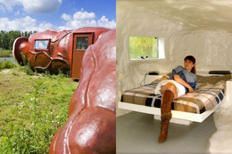 Nơi du khách có thể ngủ cùng lúc trên lãnh thổ 2 quốc gia Chi hơn 3,5 triệu đồng để ngủ qua đêm trong khách sạn hình ruột người