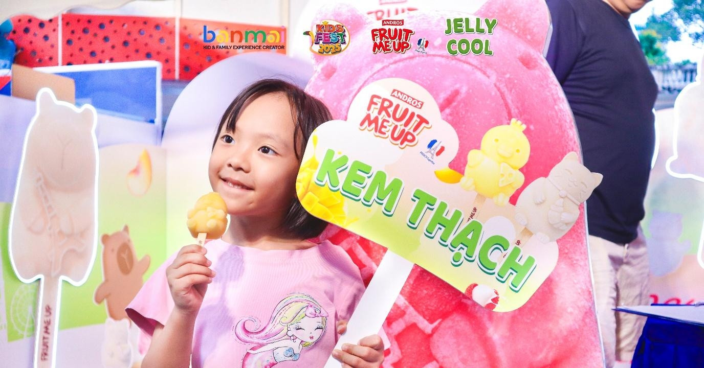 Kem Thạch Jelly Cool ra mắt ấn tượng tại Kids Fest 2025