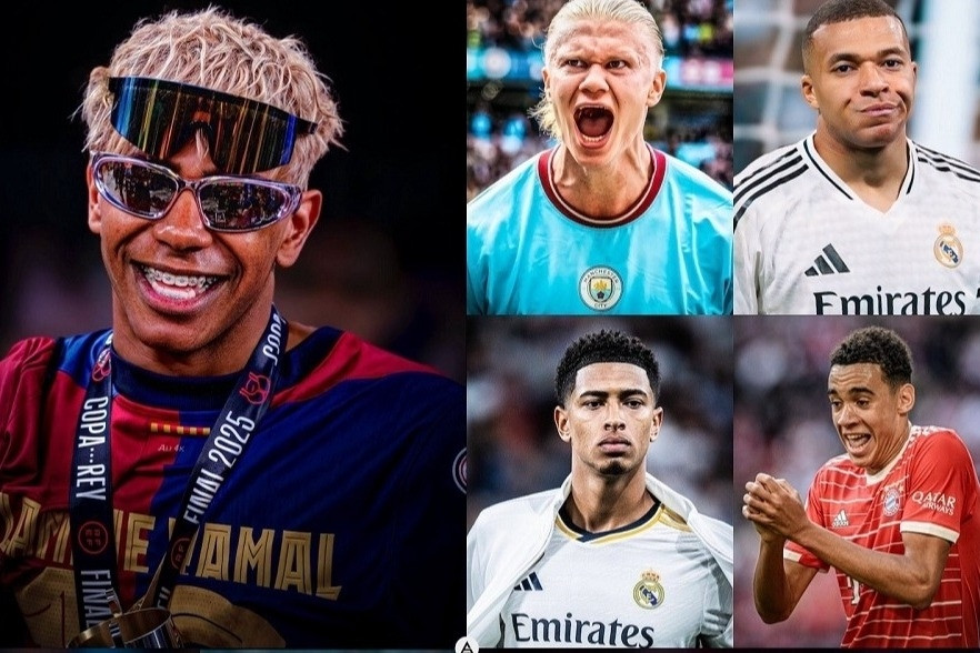 Lamine Yamal vươn lên số 1 thế giới, bỏ xa Haaland và Mbappe