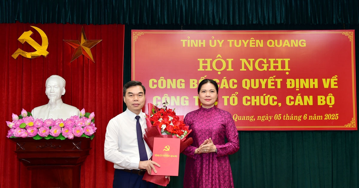 Ông Ma Thế Hồng giữ chức Phó bí thư Tỉnh ủy Tuyên Quang