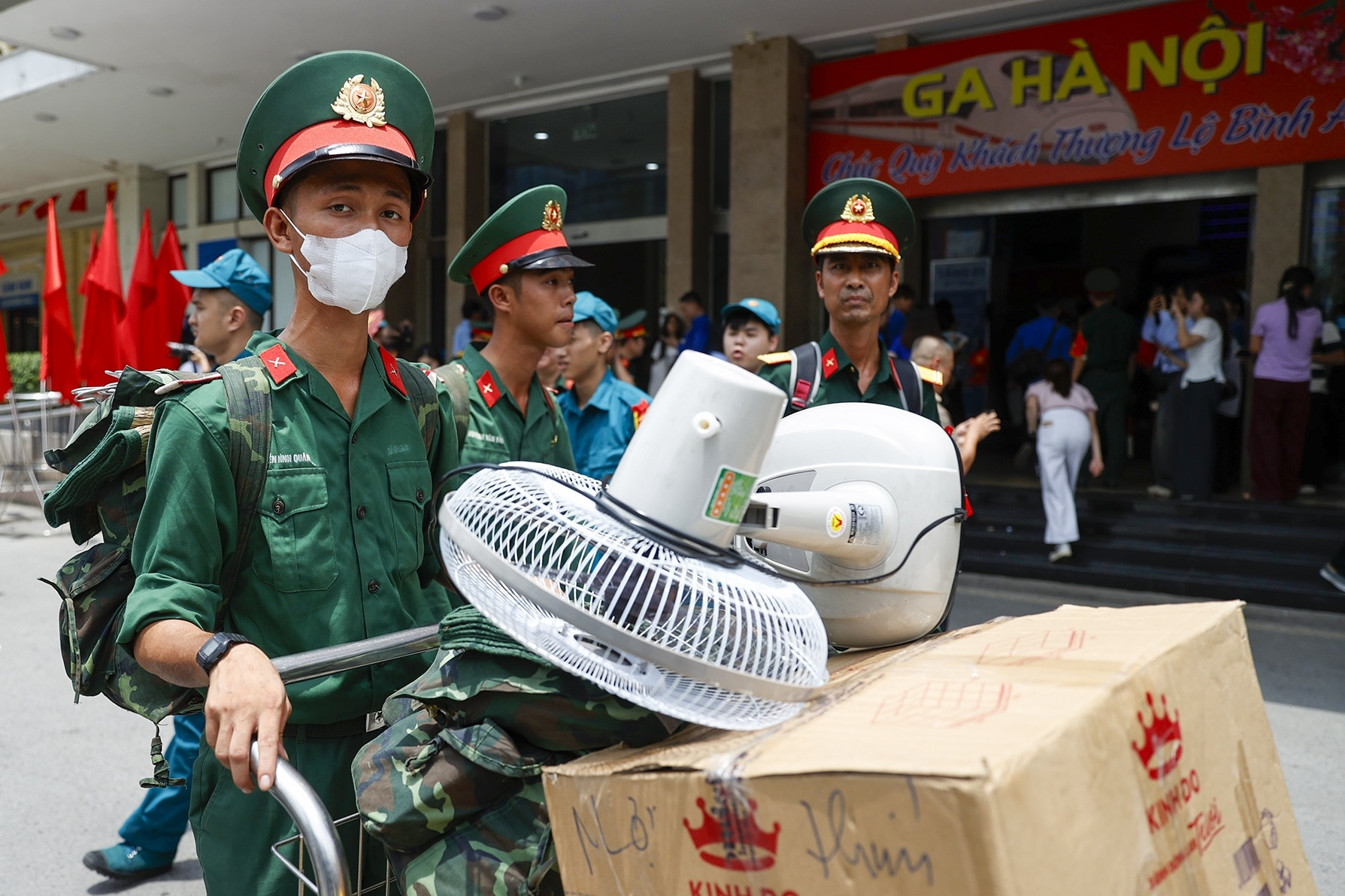 Hành trang đặc biệt chiến sĩ mang ra Thủ đô luyện tập diễu binh Quốc khánh 2/9