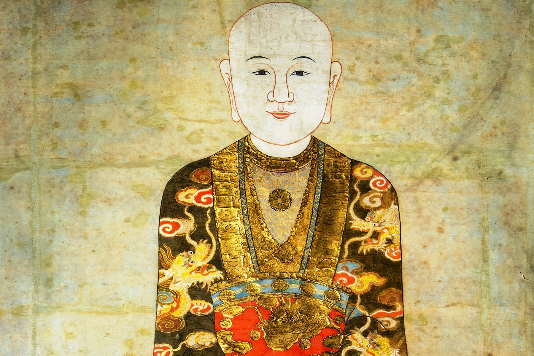 Bức họa duy nhất về một cao tăng từng giữ vị trí Quốc sư được nhà vua ban họ