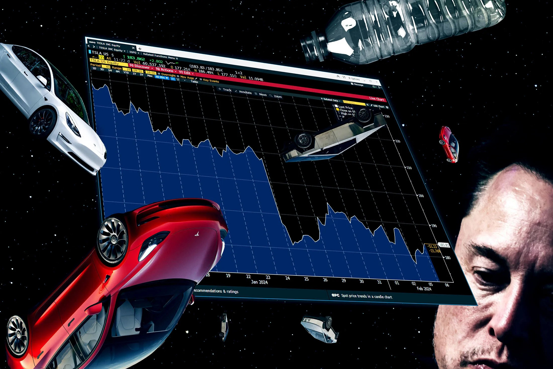 Tesla ‘bốc hơi’ 152 tỷ USD sau màn đấu khẩu giữa ông Trump và Elon Musk