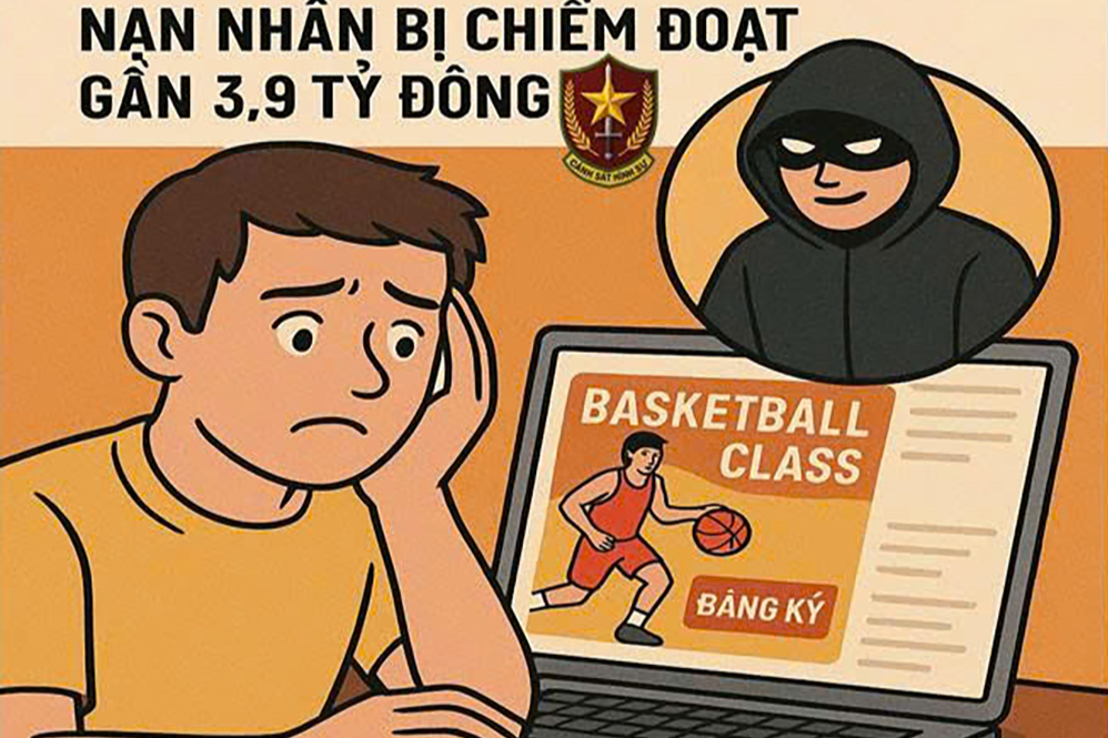 Đăng ký học bóng rổ cho con, người phụ nữ ở TPHCM bị lừa 3,9 tỷ đồng