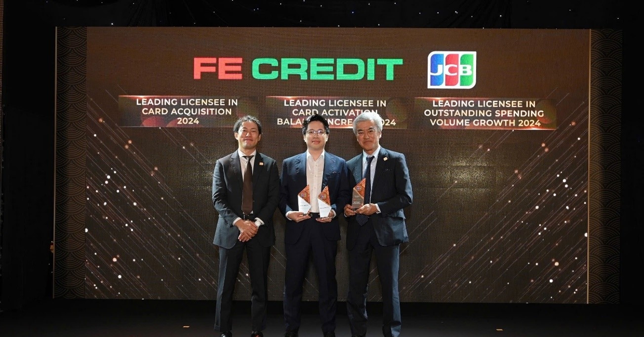 FE Credit lập hat-trick tại giải thưởng của JCB