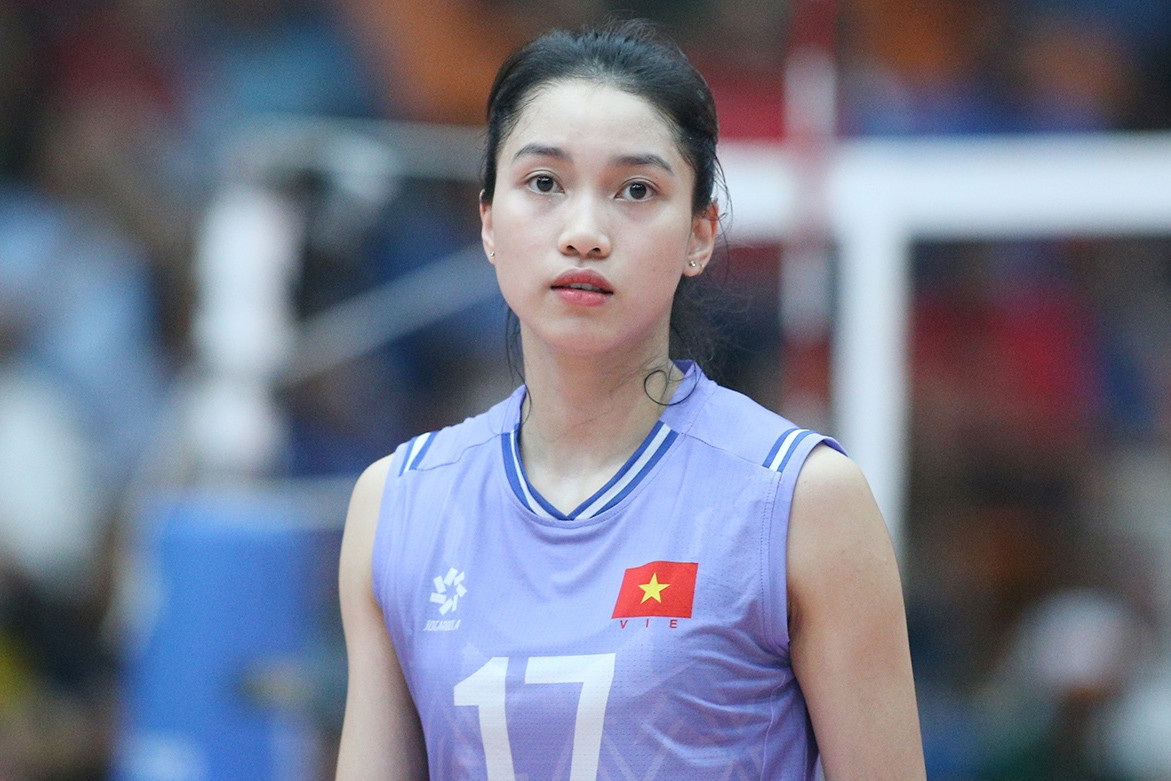 Ngắm vẻ đẹp nàng thơ Nguyễn Thị Phương ở bóng chuyền VTV Cup