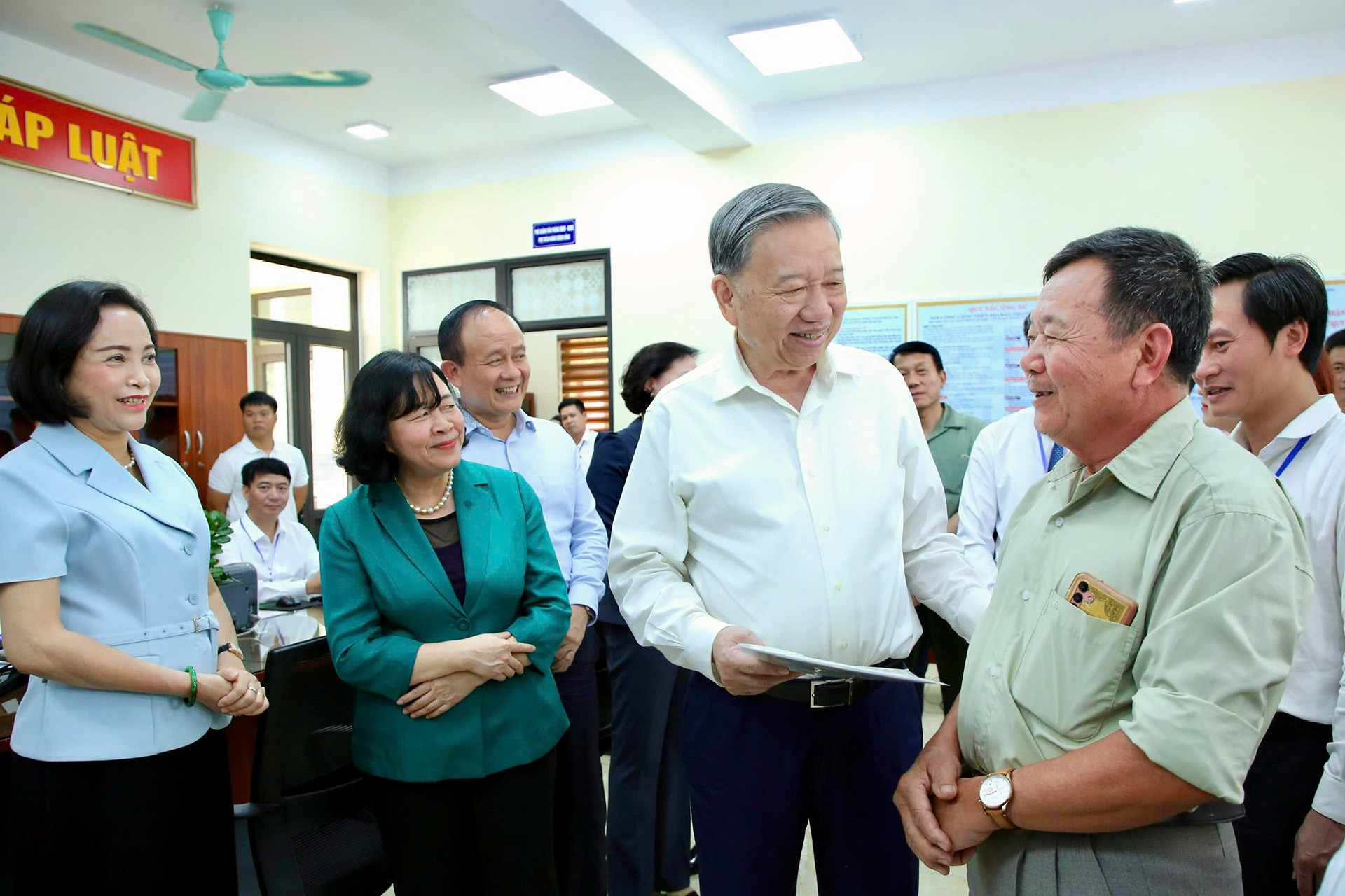 Tổng Bí thư Tô Lâm kiểm tra hoạt động chính quyền địa phương hai cấp tại Hà Nội