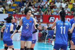 Vietnam women's volleyball team defeats Sichuan, meets U21 juniors in quarterfinals