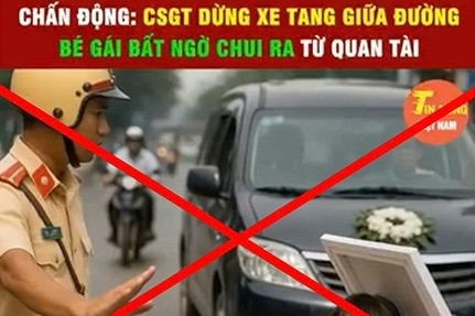 ‘CSGT dừng xe tang giữa đường, bé gái chui ra từ quan tài’ là thông tin sai sự thật