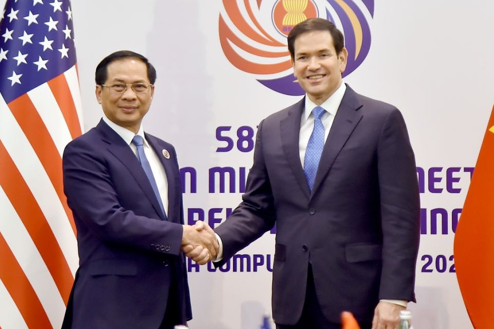 Phó Thủ tướng Bùi Thanh Sơn gặp Ngoại trưởng Mỹ Marco Rubio