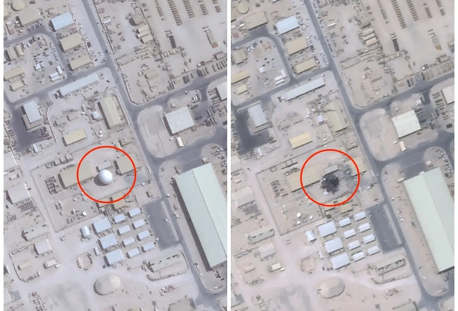 Thiệt hại tại căn cứ lớn nhất của Mỹ ở Trung Đông khi bị Iran tấn công tên lửa