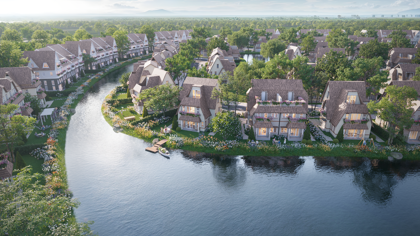 Đảo Châu Âu - Eco Central Park: Biệt thự compound dành cho nhà giàu xứ Nghệ