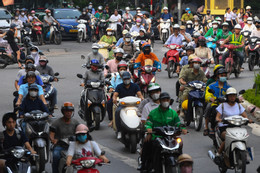 Ô tô, xe máy xăng, phương tiện công cộng chạy thế nào trong Vành đai 1 Hà Nội