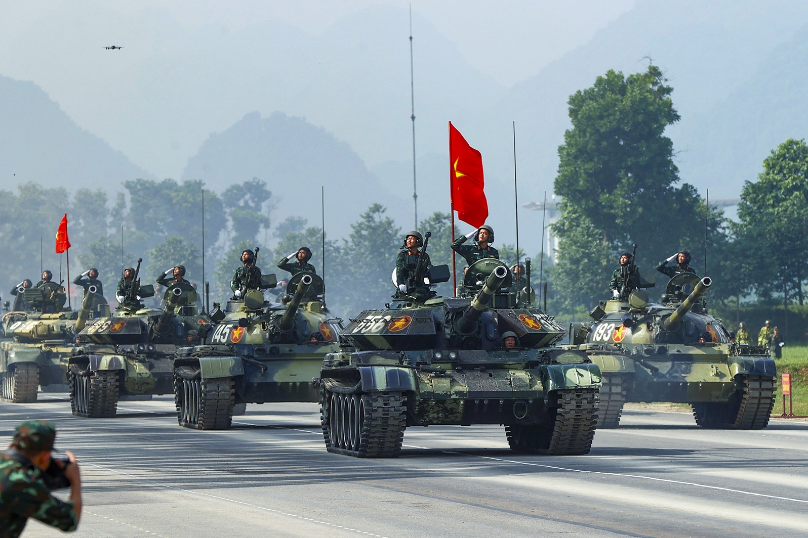 Dàn vũ khí, khí tài lần đầu hợp luyện cùng khối diễu binh chuẩn bị kỷ niệm 2/9