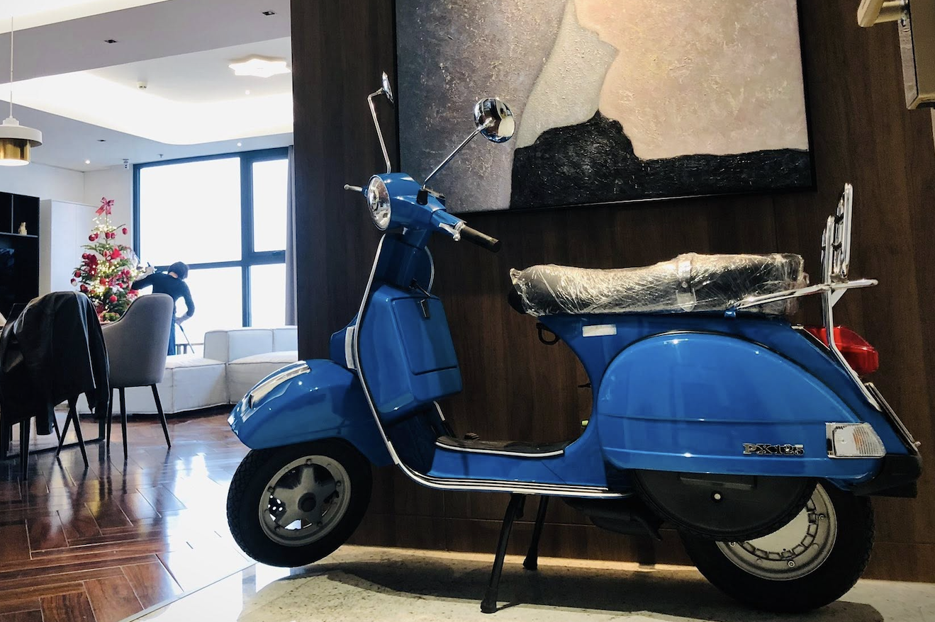 Đại gia chi 250 triệu mua xe Vespa cũ 13 năm tuổi để trưng chơi