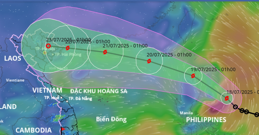 Bão Wipha hình thành áp sát Biển Đông, miền Bắc...