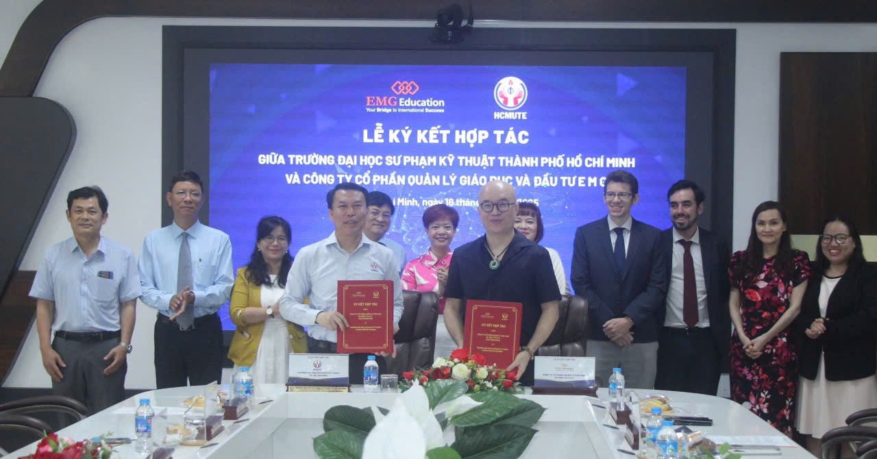 Trường ĐH Sư phạm Kỹ thuật TP.HCM cùng EMG Education triển khai chứng ...