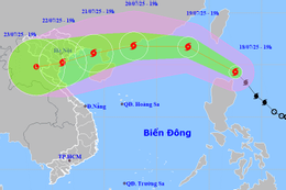 Đặc trưng của cơn bão Wipha khi vào Biển Đông, miền Bắc có thể mưa lớn 600mm/đợt