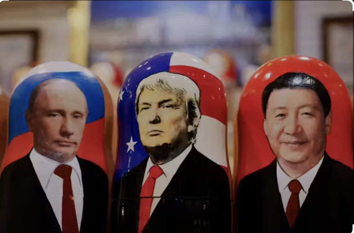 Trump, Putin, Tập. Ảnh: EPA