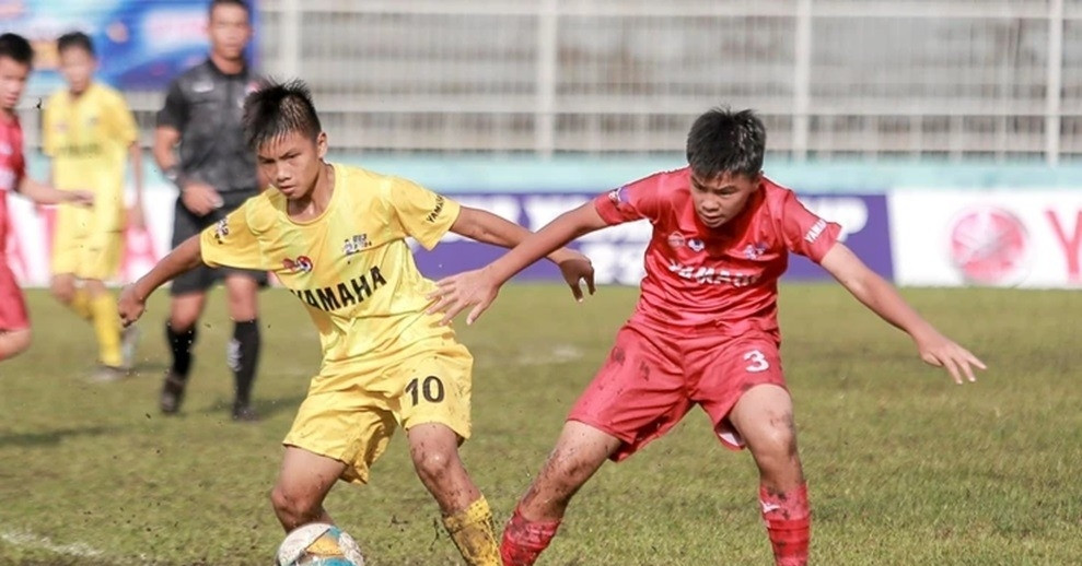 16 đội tranh tài giải U13 toàn quốc 2025 trên sân Gò Đậu