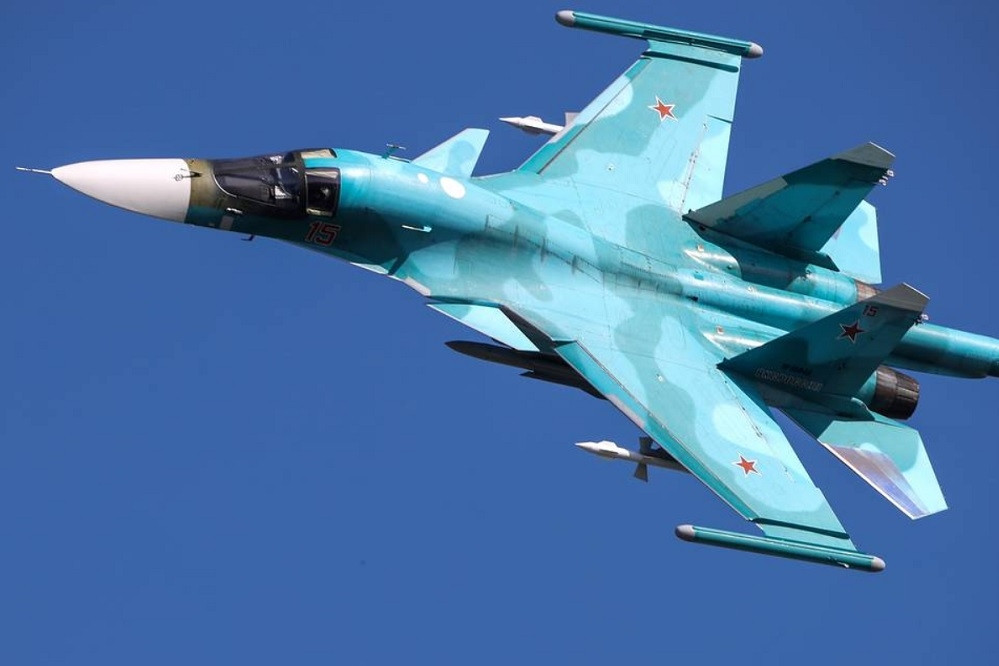 Cường kích Su-34 của Nga rơi khi bay huấn luyện