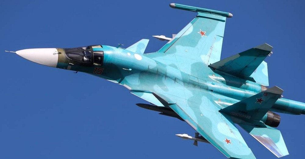 Cường kích Su-34 của Nga rơi khi bay huấn luyện