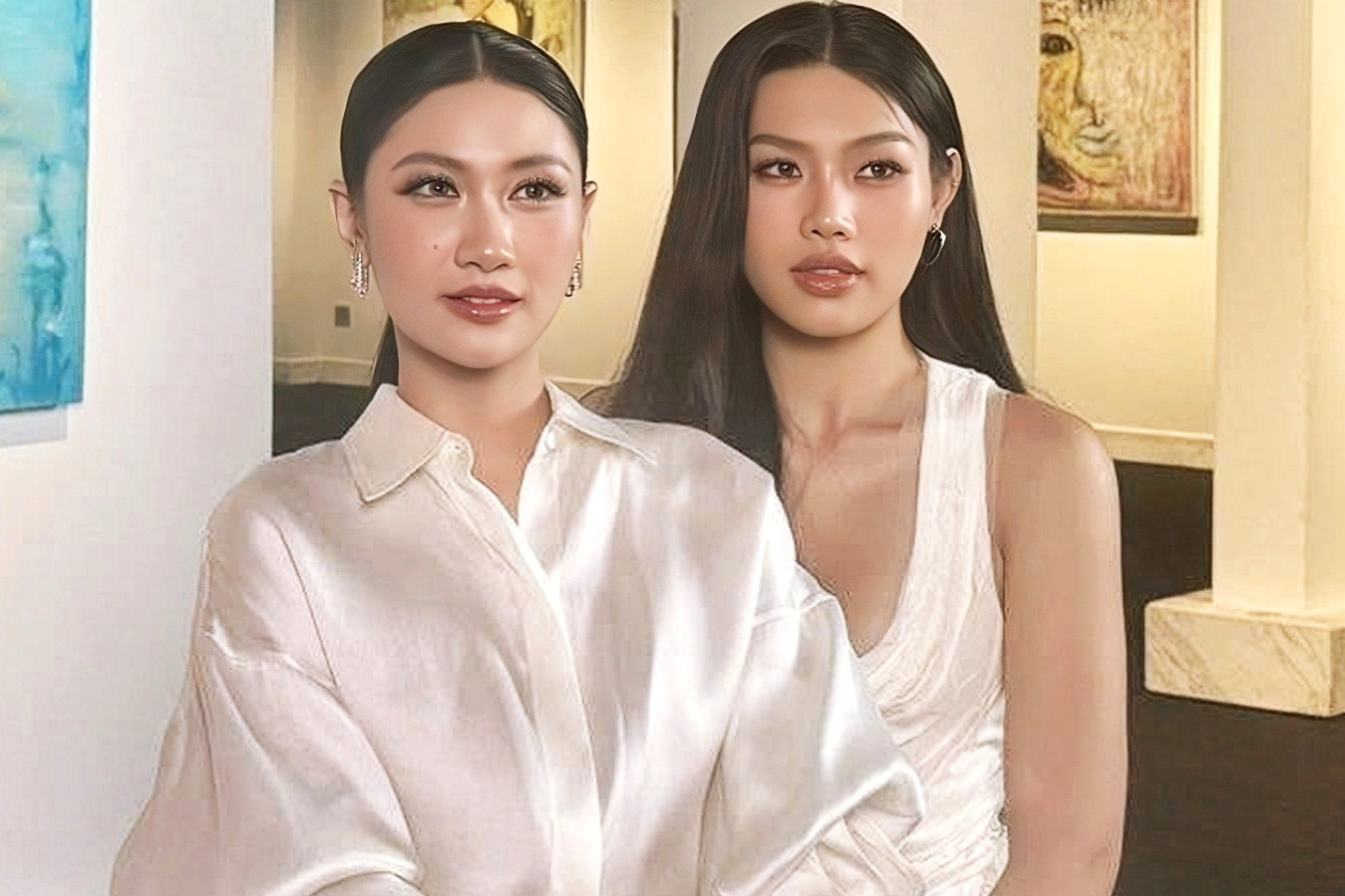 Hoa hậu Phương Linh, á hậu Cẩm Ly như lạc trong vẻ đẹp của 'Huyễn Động'