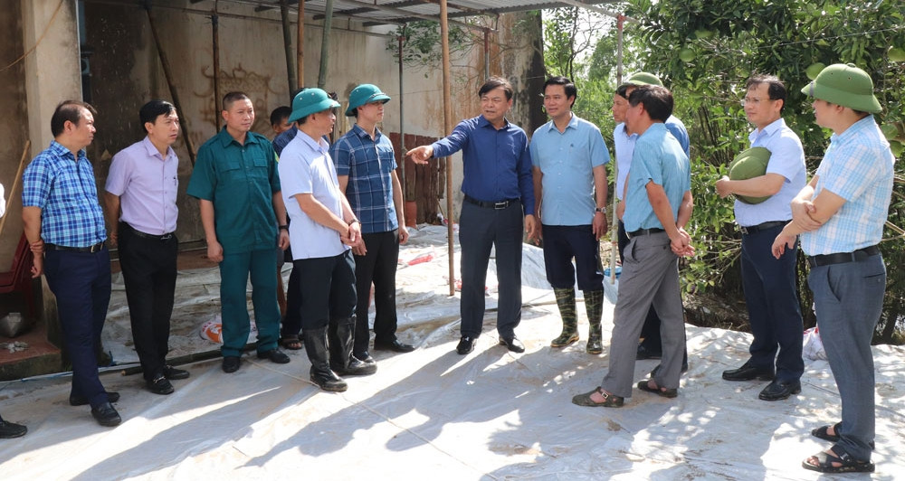 Tập trung cao độ xử lý sạt lở đê tả Cầu và sự cố mạch sủi tại trạm bơm Cẩm Bào