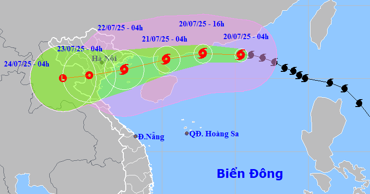 Bão số 3 Wipha vào Quảng Ninh - Thanh Hóa tối 2...