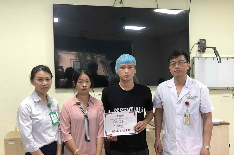 Bạn đọc giúp đỡ anh Thào Diu Dỉ bị u não hơn 56 triệu đồng