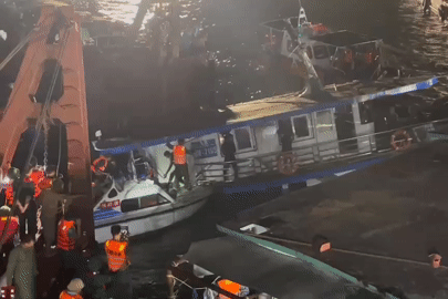 Cập nhật vụ lật tàu ở Quảng Ninh: Tàu Vịnh Xanh 58 được lật lại